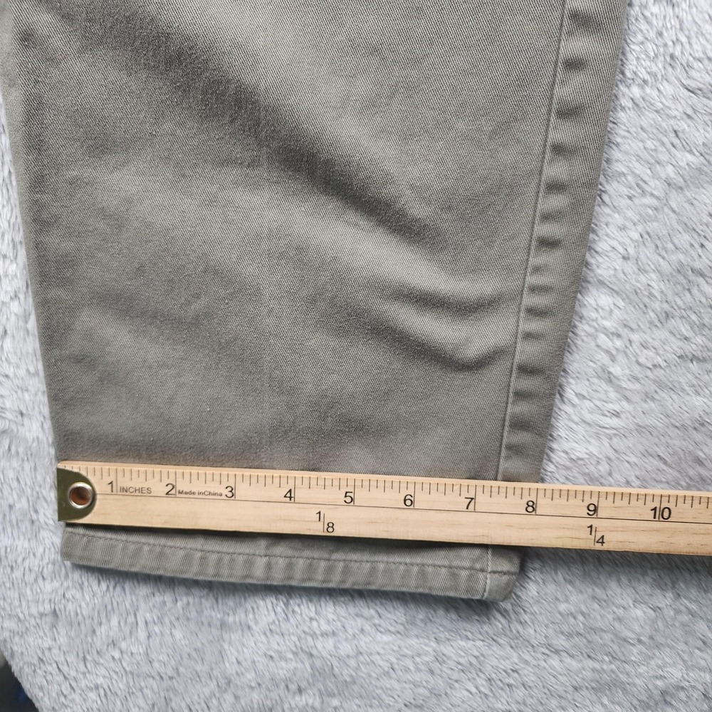VINTAGE Abercrombie & Fitch Pants Mens 32x32 (Fits 29x33) Khaki Chino Casual - Picture 4 of 12